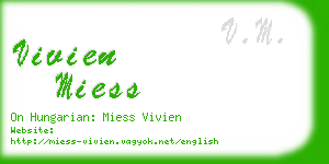 vivien miess business card